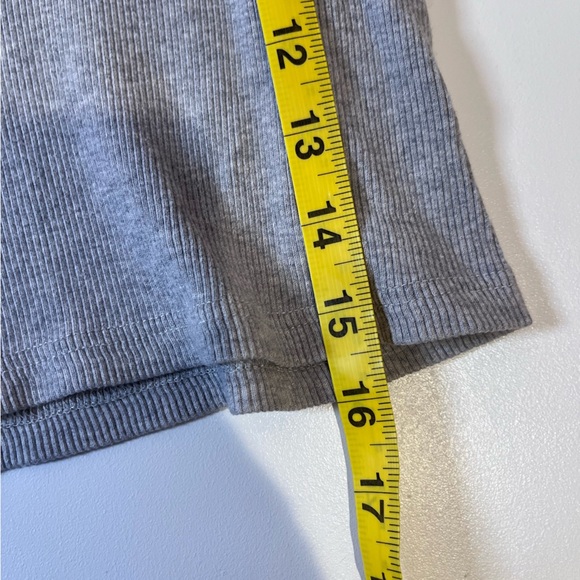 brandy melville gray v neck top - Picture 5 of 6